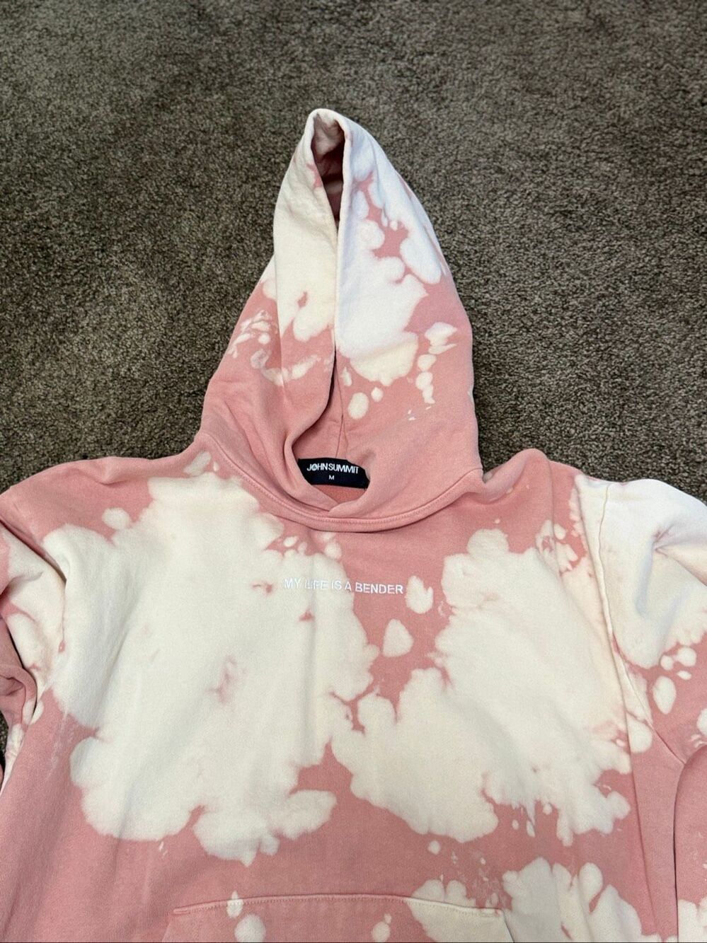 Authentic John Summit Men's Merch Life Is A Bender Pullover Hoodie Medium NWOT